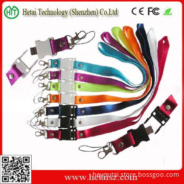 Strap Lanyards USB 2.0 Flash Drive with Variety of Colors